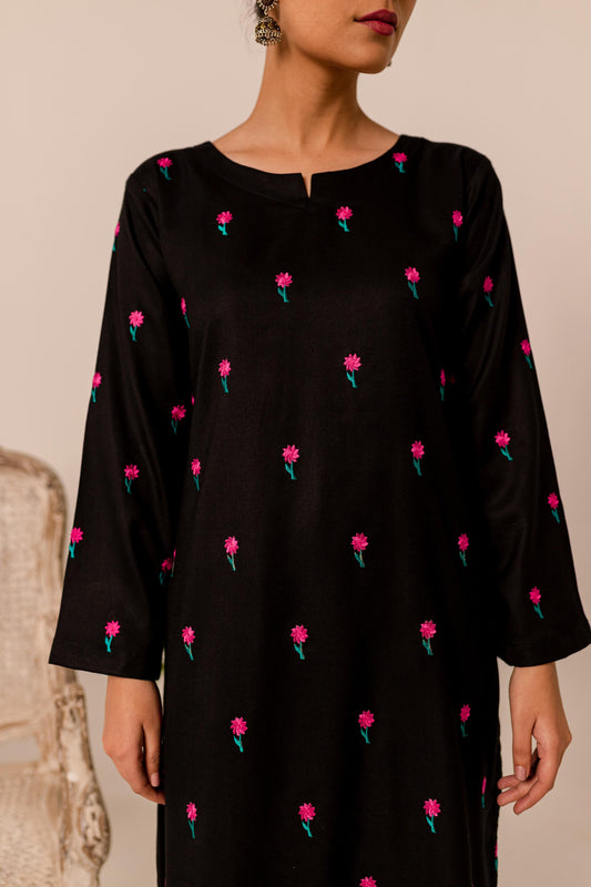 2PC Embroidered Dress- EM-BP14